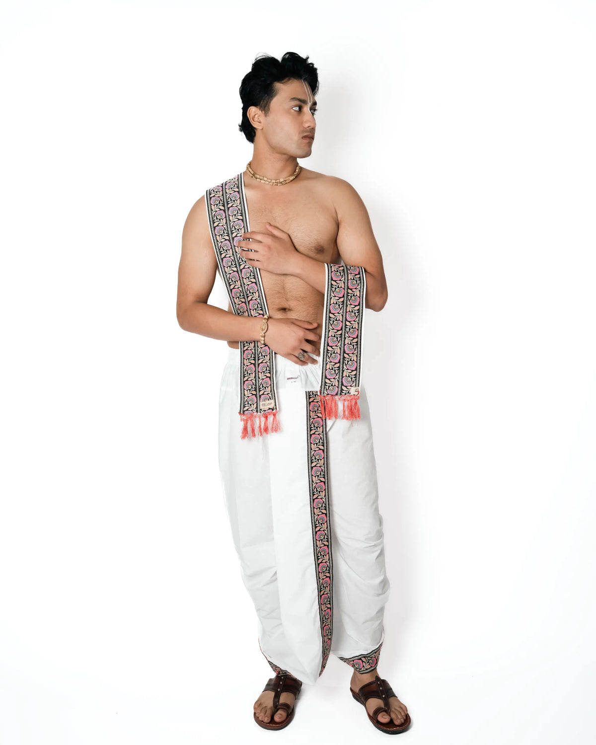 Pushkar Pant style  dhoti and dupatta