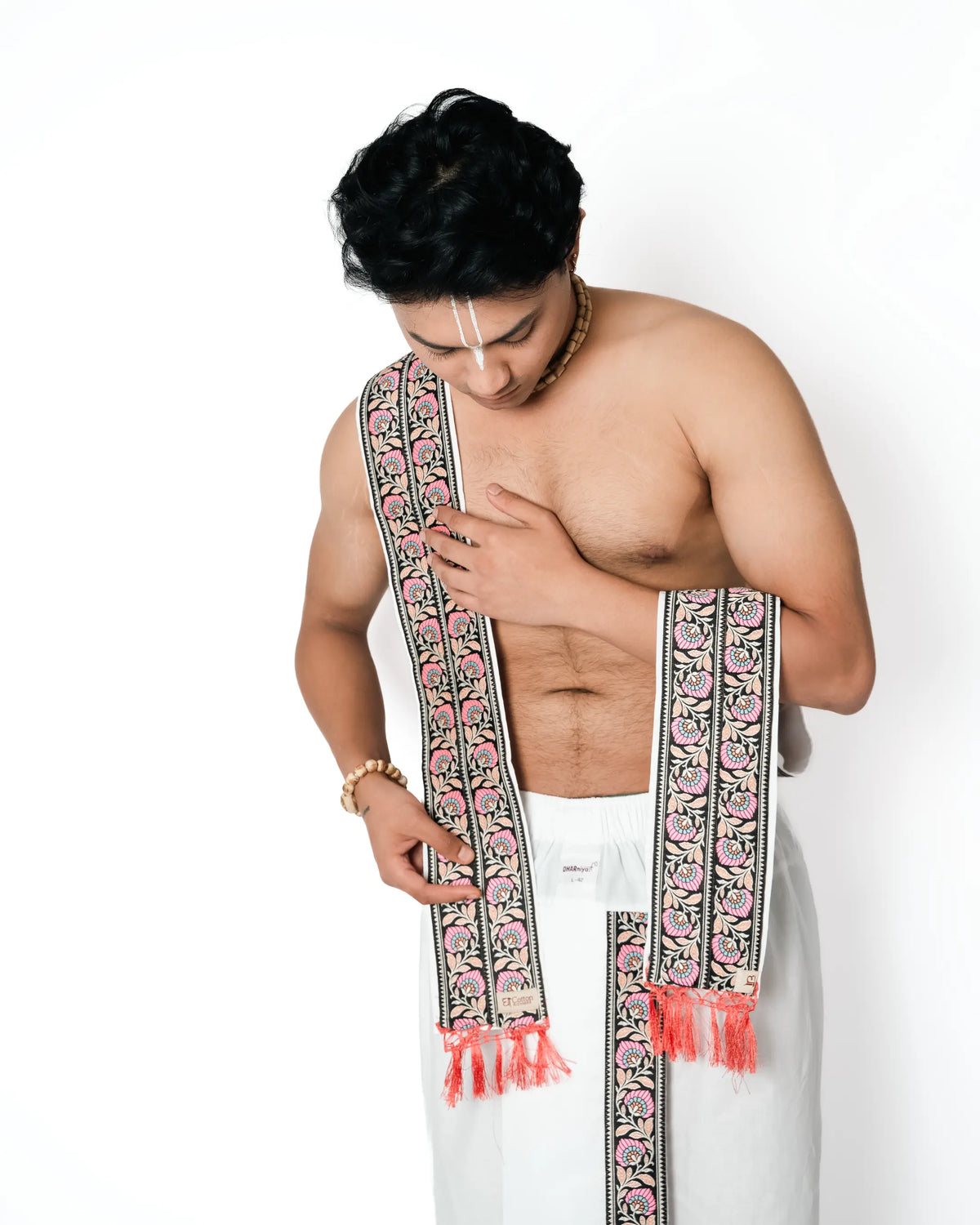 Pushkar Pant style  dhoti and dupatta