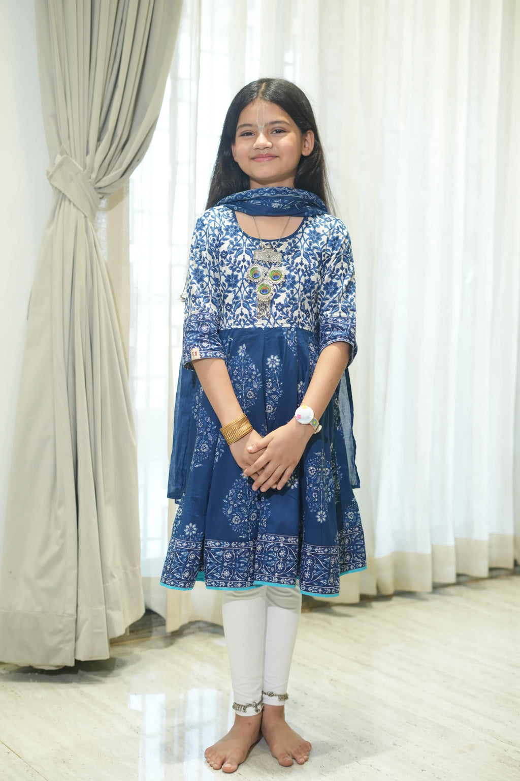 Kutumb Neel Saaj- Baccha Anarkali Set