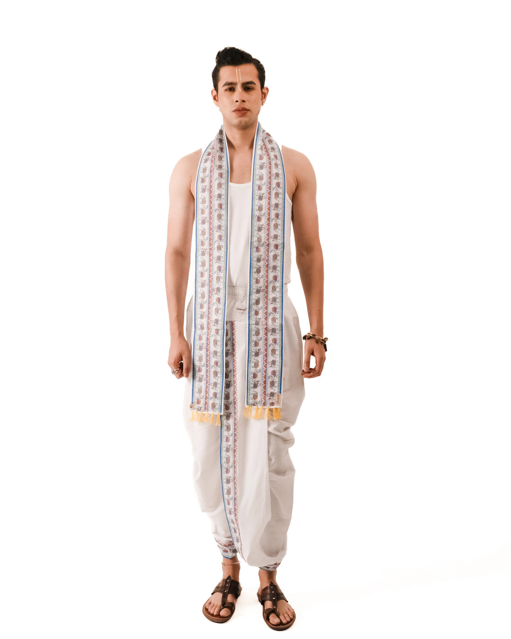Gajanka Set-  Pant Style dhoti and dupatta