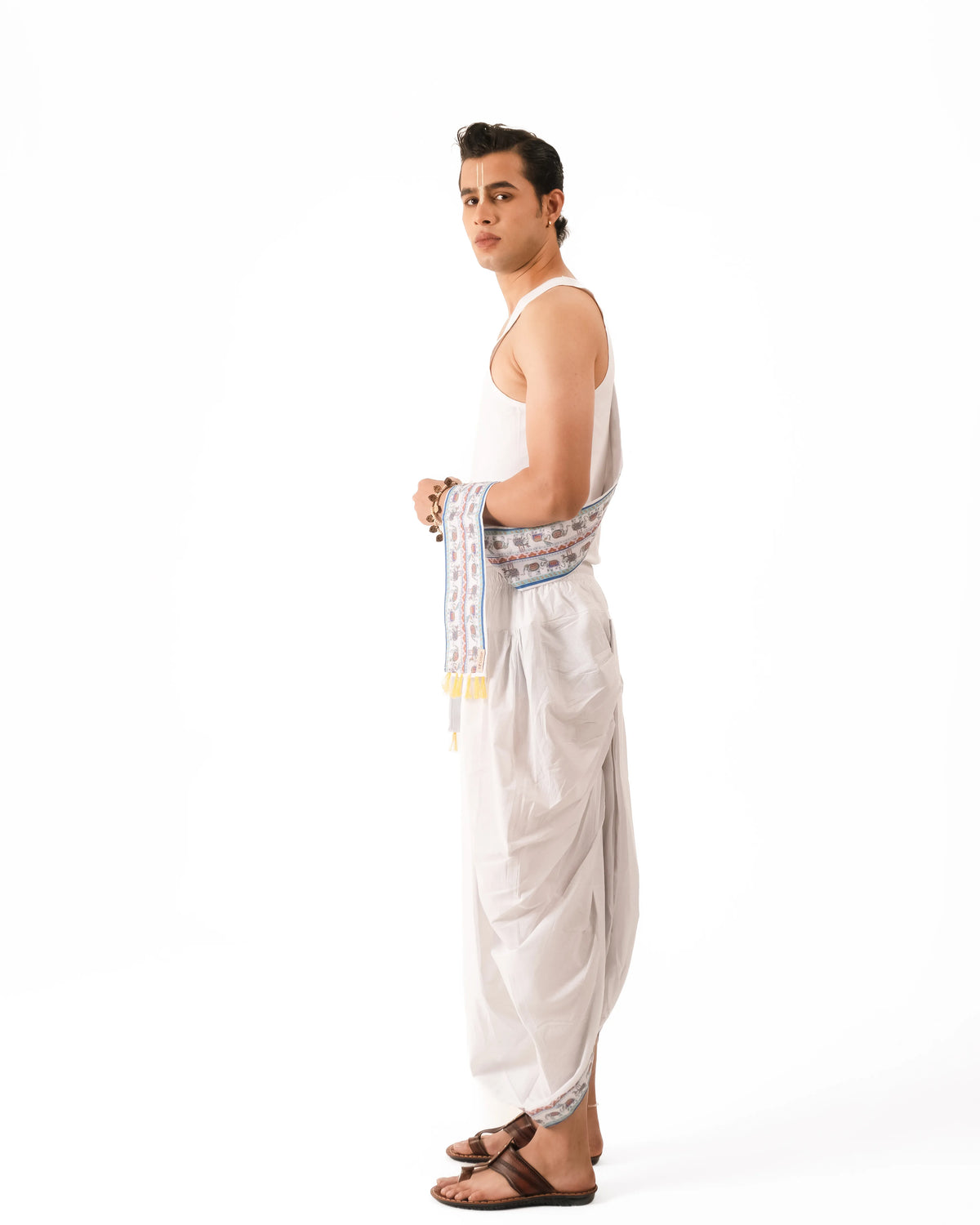 Gajanka Set-  Pant Style dhoti and dupatta