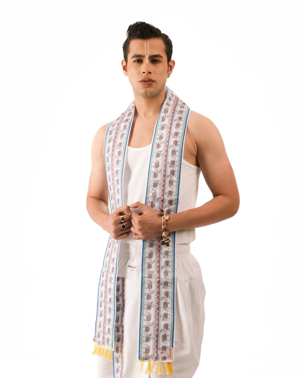 Gajanka Set-  Pant Style dhoti and dupatta