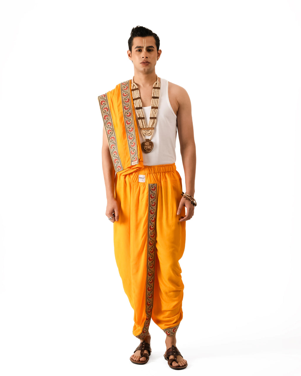 Ambar Pant style Dhoti and Dupatta
