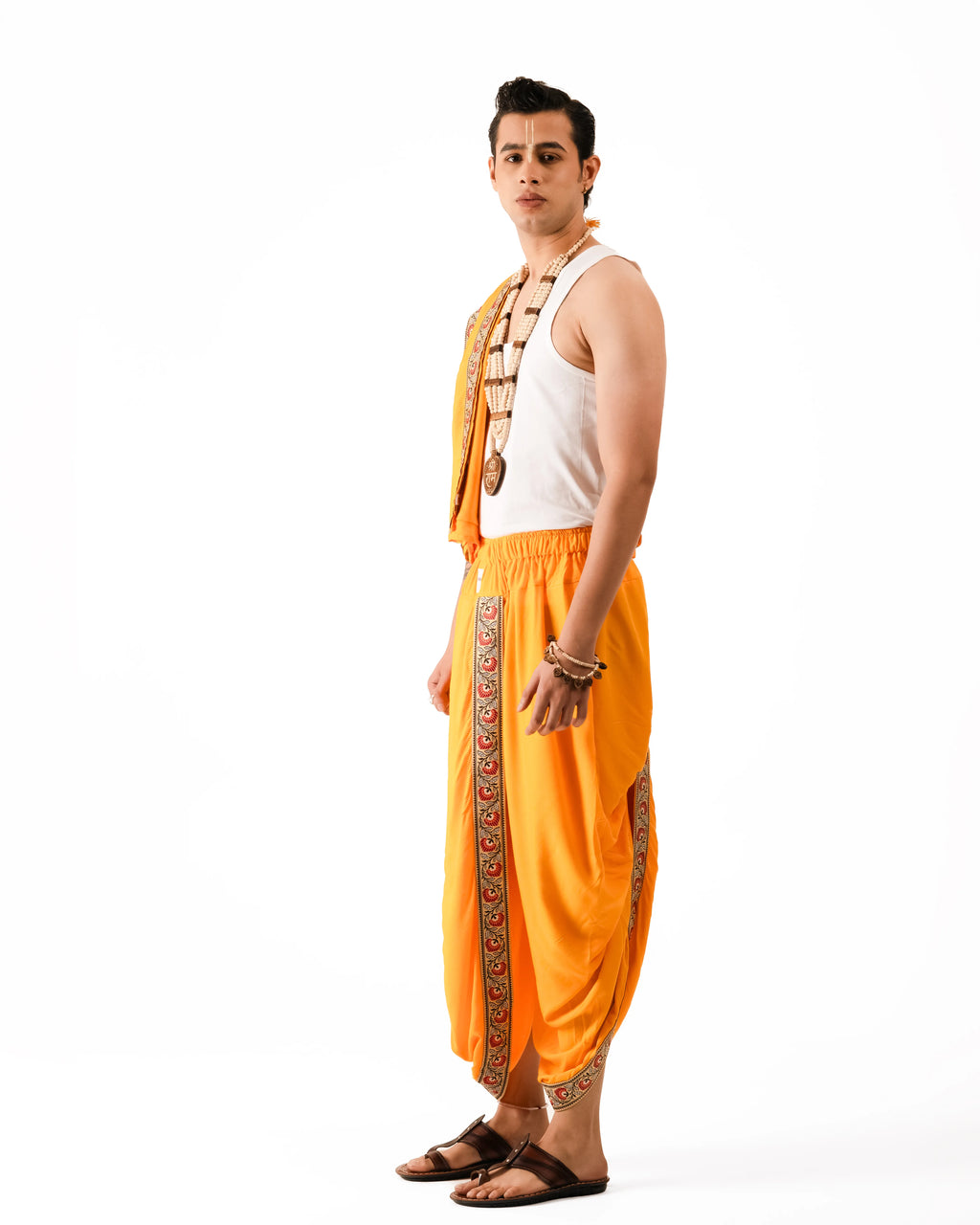 Ambar Pant style Dhoti and Dupatta