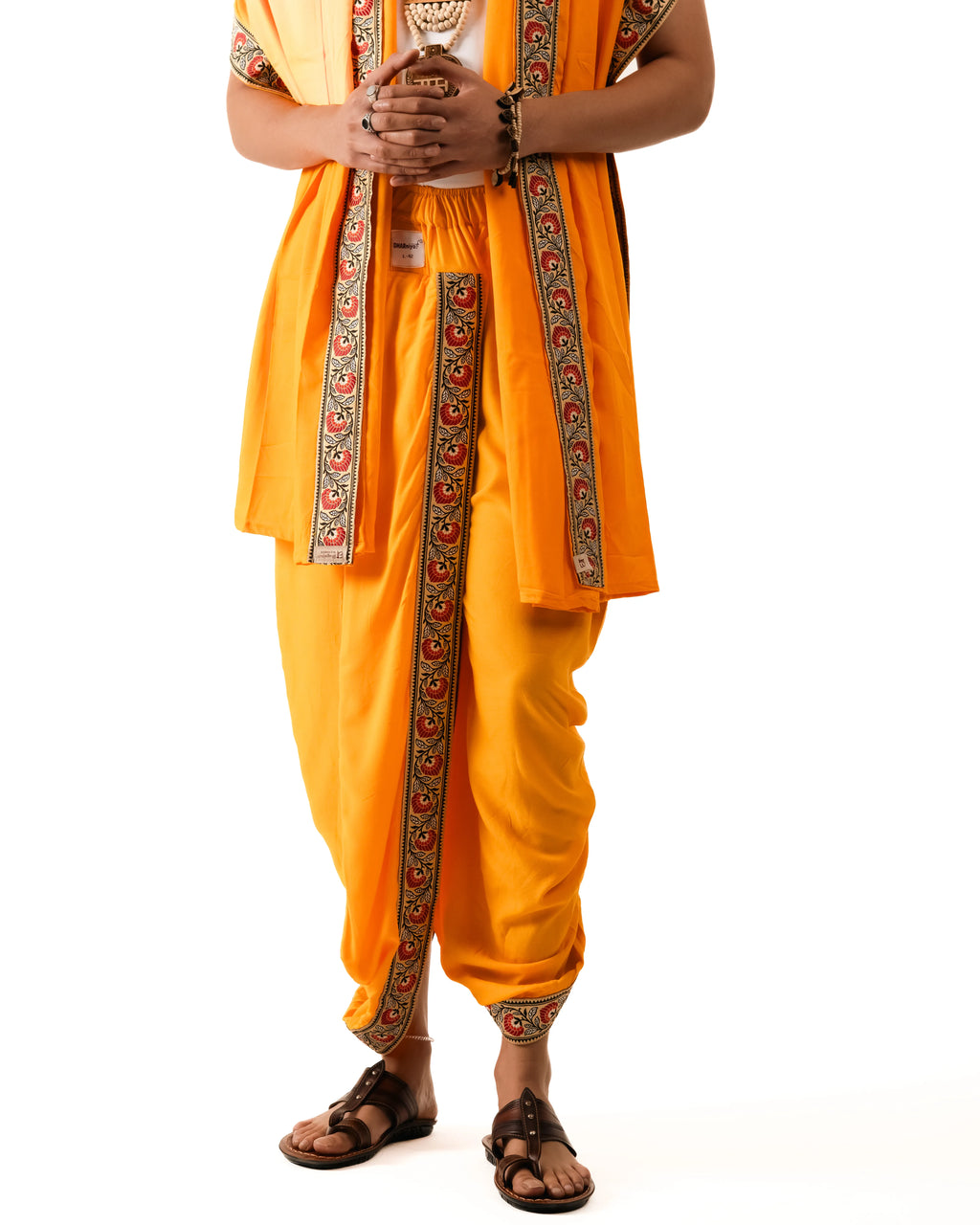 Ambar Pant style Dhoti and Dupatta