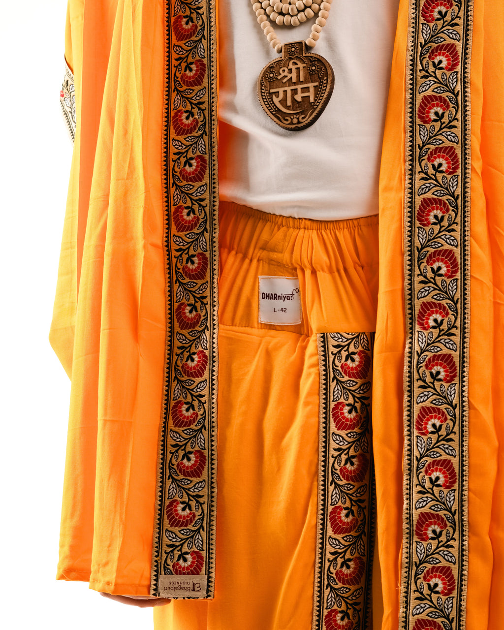 Ambar Pant style Dhoti and Dupatta