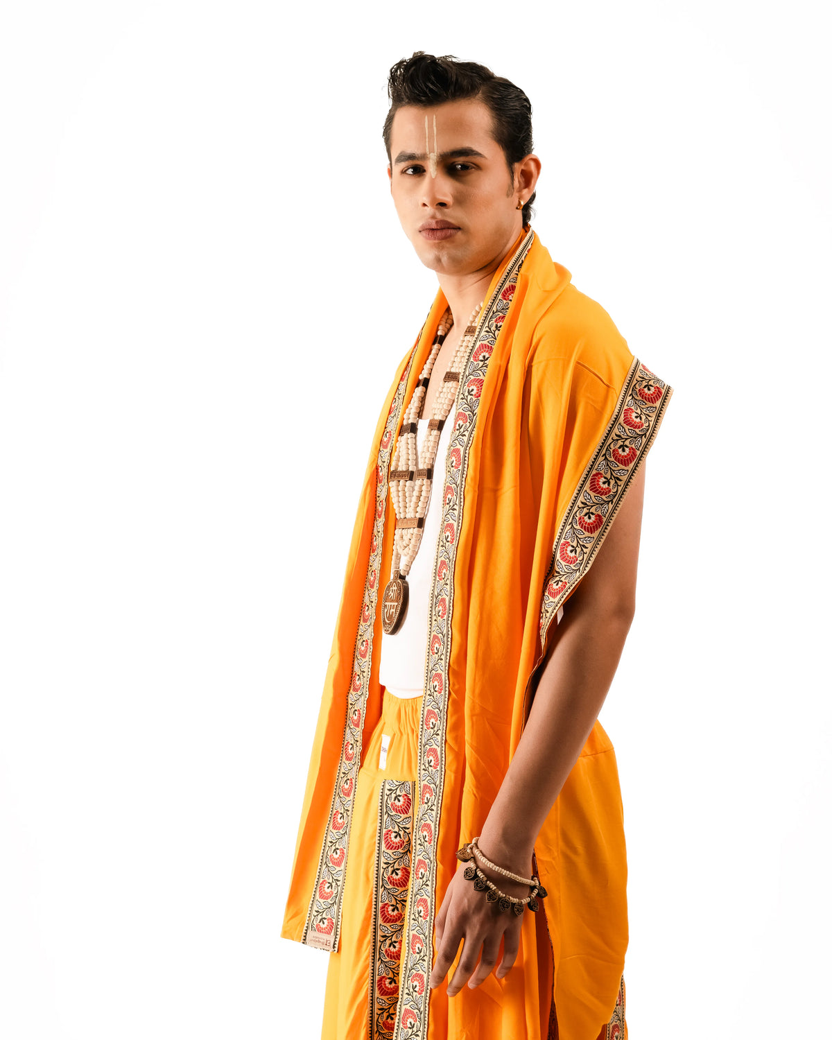 Ambar Pant style Dhoti and Dupatta