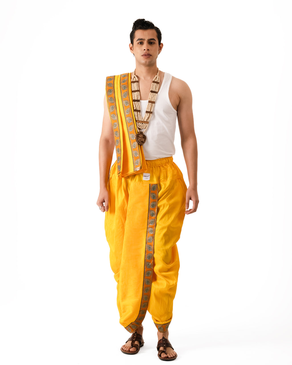 Traditional pant style  Dhoti Set (mor pankh) Mango