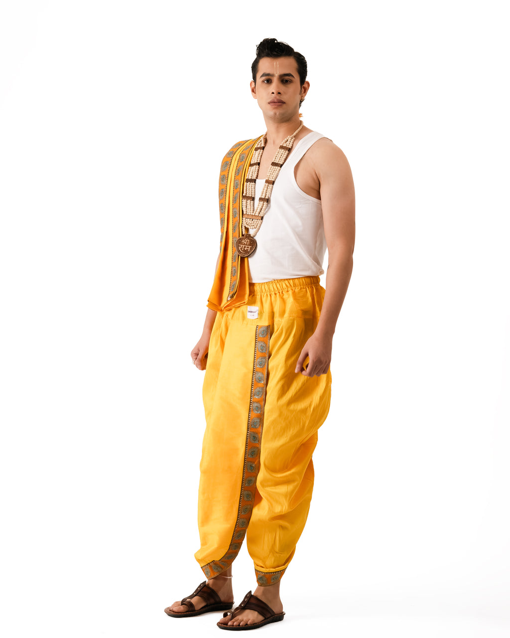 Traditional pant style  Dhoti Set (mor pankh) Mango