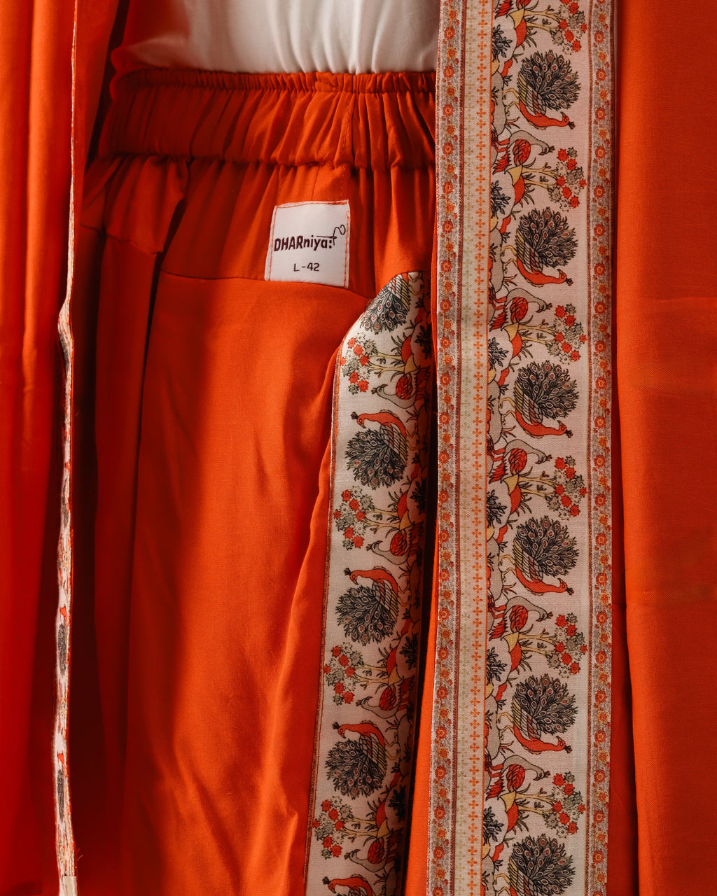 Kanaka Pant style Dhoti and Dupatta
