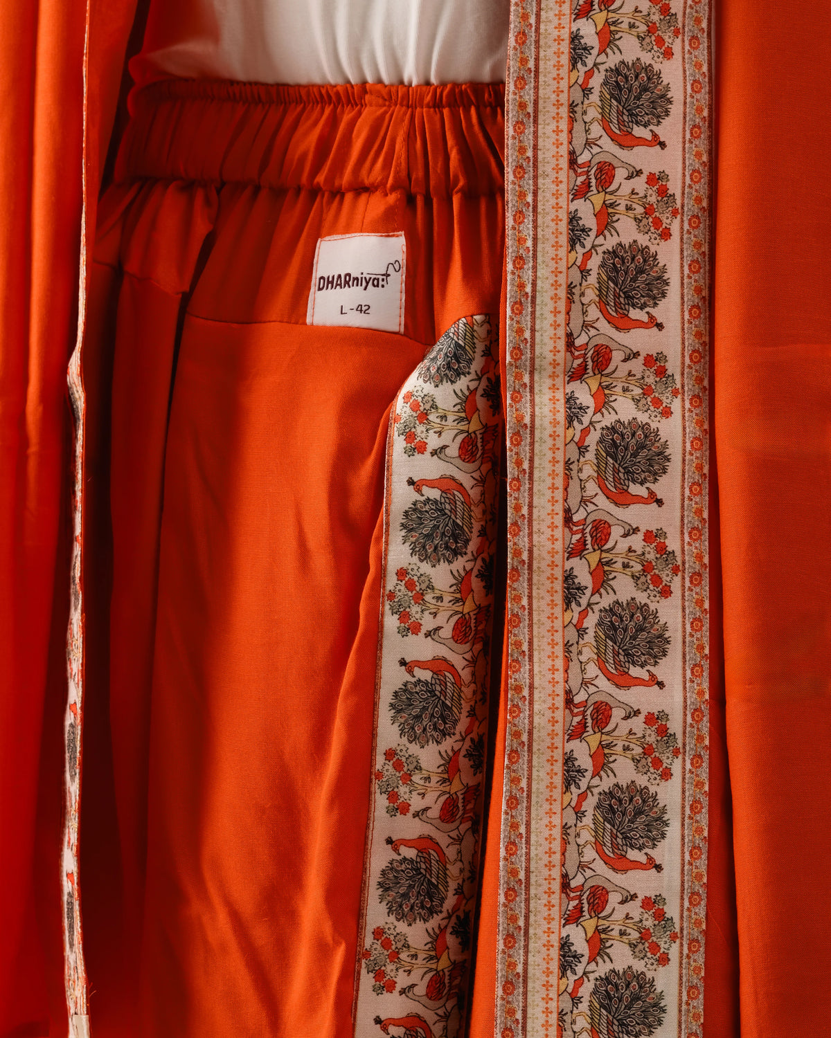 Kanaka Pant style Dhoti and Dupatta