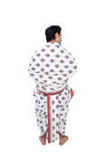 VAISHNAVA Dhoti and dupatta set - Off white