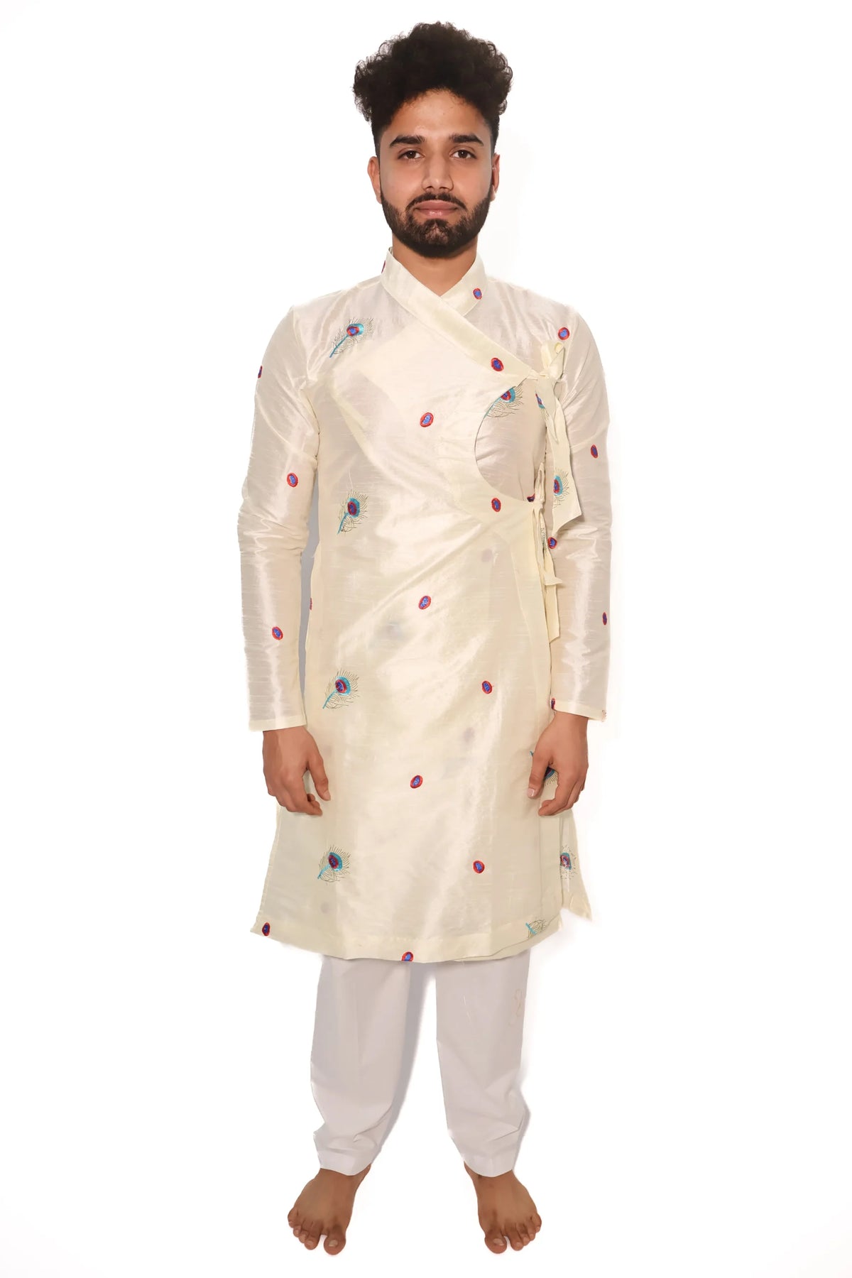 Mor Pankh Silk Bagalbandhi