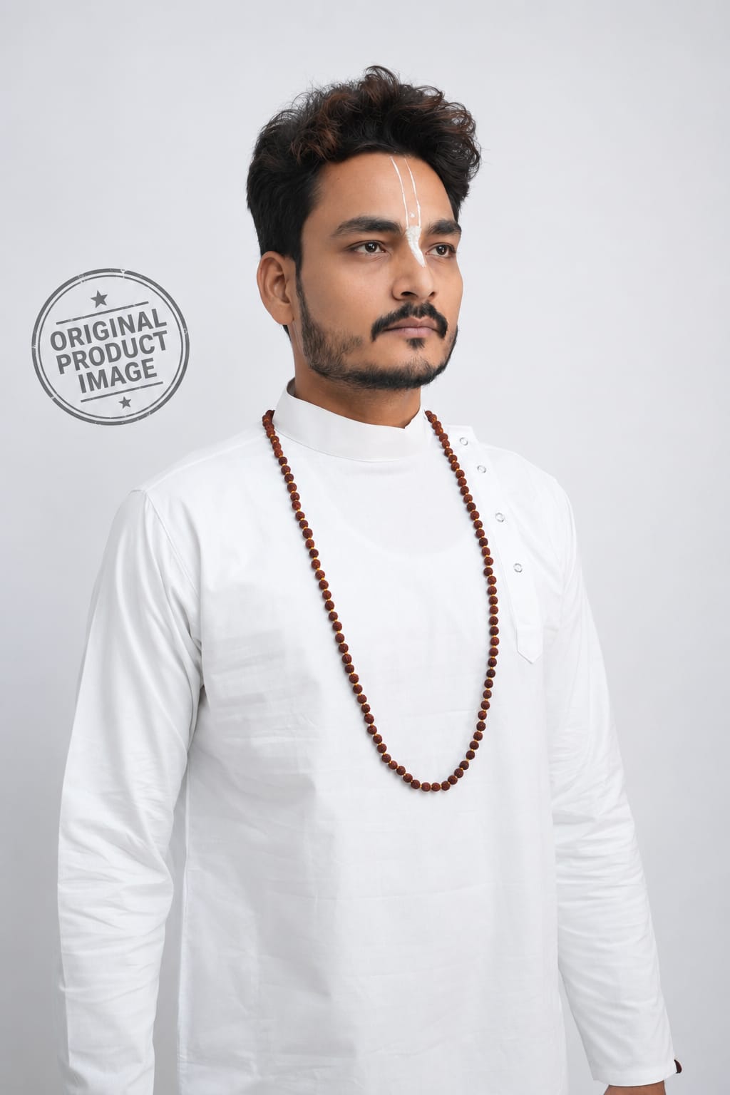 White Cotton Kurta Side Design