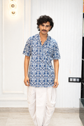 Kutumb Neel Saaj- Mens Kurta and Dhoti Set