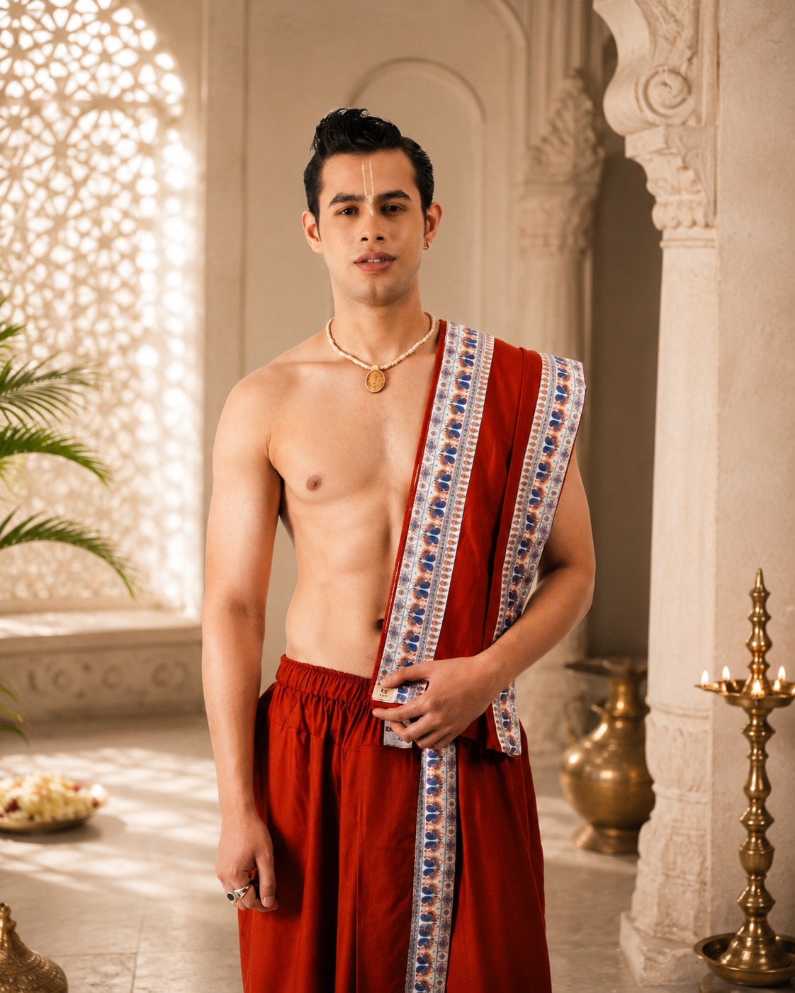 Aarambh Pant style  Dhoti and Dupatta